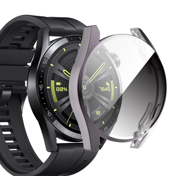 Чехол 2в1 с защитой экрана для часов Huawei Watch GT 3 46mm, Grey