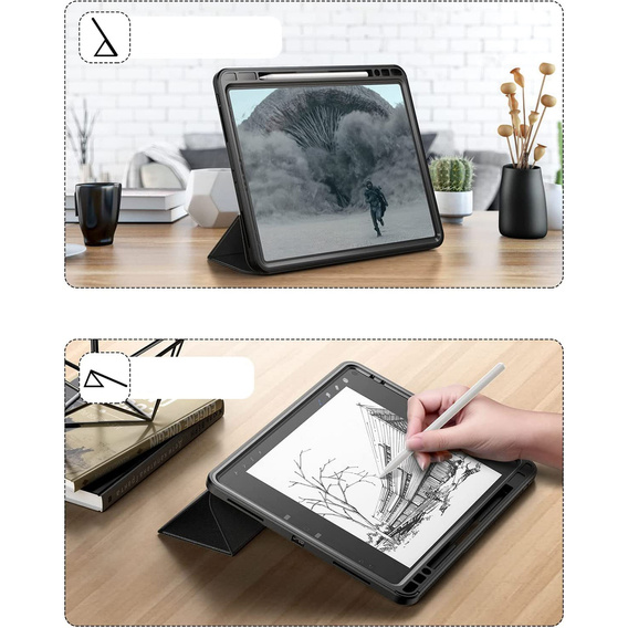Чехол до iPad Pro 12.9 2020/2021/2022, Suritch Full Body, чёрный