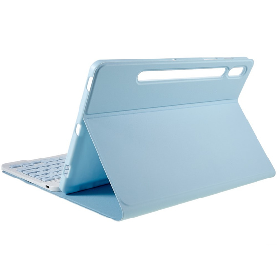 Чехол + клавиатура Samsung Galaxy Tab S7 T870/T875 / S8, Pen Slot, синий