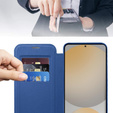 Откидной чехол для Samsung Galaxy S25 FE, RFID Wallet MagSafe CamShield, темно-синий