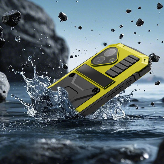 Чохол R-JUST з підставкою та вбудованим склом для iPhone 17