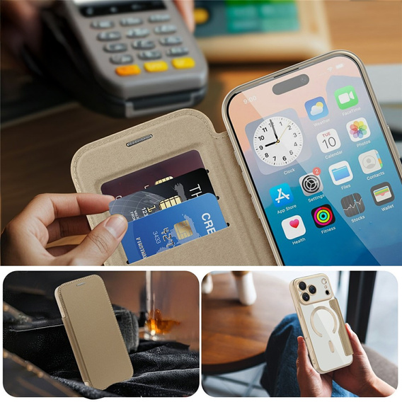 Флип-кейс RFID Wallet MagSafe с защитой камеры для iPhone 17 Pro Max