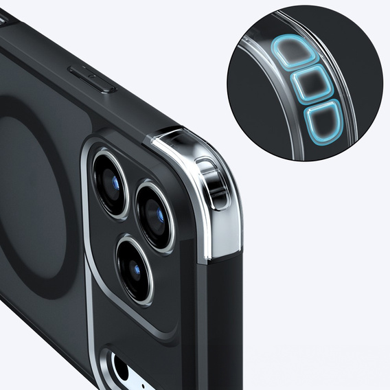 Матовый чехол для iPhone 17 Pro Max, для Magsafe, матовый черный