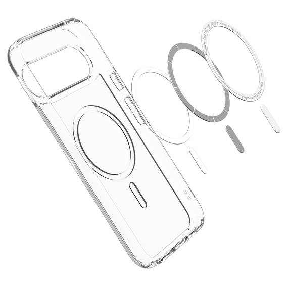 Spigen Ultra Hybrid MagSafe чохол для Google Pixel 10 Pro XL, прозорий/білий