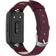 Шкіряний ремінець для годинника Huawei Band 6, Dark Red