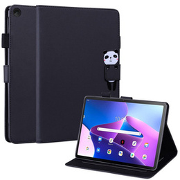 Чехол для Lenovo Tab M10 Plus 10.6 Gen 3, с клапаном, animal, чёрный