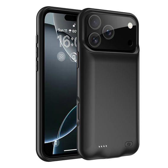 Чохол з батареєю 6500mAh до iPhone 13, чорний