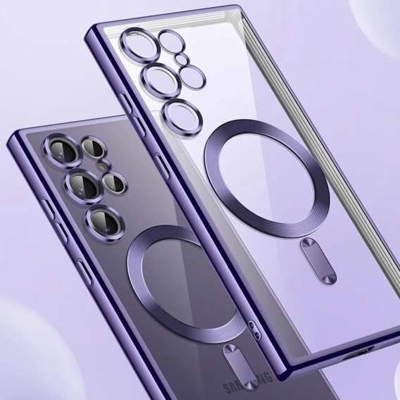 Чoхол до Samsung Galaxy S23 Ultra, MagSafe Hybrid, фіолетовий