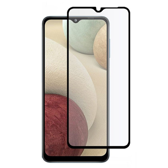 Загартоване скло Mocolo Full Glue для Samsung Galaxy A12 / M12 / A12 2021, чорна рамка