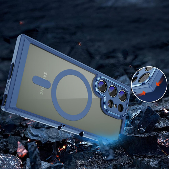 Чохол для Samsung Galaxy S24 Ultra, ERBORD Impact Guard, MagSafe, м'яти