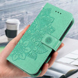 Откидной чехол для Samsung Galaxy A14 4G/5G, Mandala Flower, зелёный