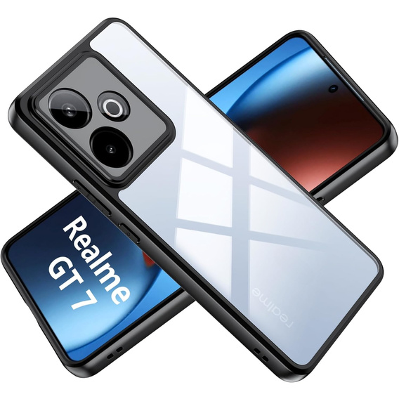 Чехол до Realme GT 7 / 7T, Fusion Hybrid, прозрачный
