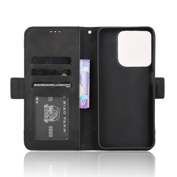 Футляр з клапаном для Motorola Moto G15 / Motorola Moto G15 Power, Card Slot, чорний