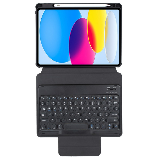 Чехол клавиатура для iPad 11" 2025 A16 (11 gen.) / iPad 10.9" 2022 (10 gen.), Rotary 360° Leather, чёрный