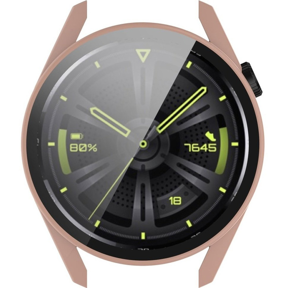 2в1 чехол и защитное стекло для часов Huawei Watch GT 3 46mm, Pink