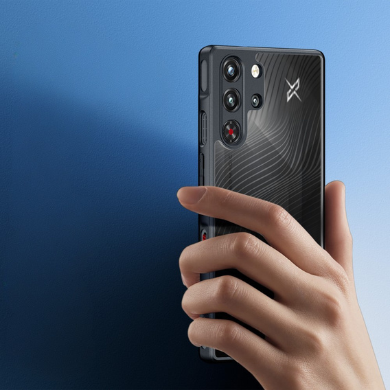Чохол DuxDucis для ZTE nubia Red Magic 10 Pro / 10 Pro+ 5G, Aimo case, прозорий / чорний