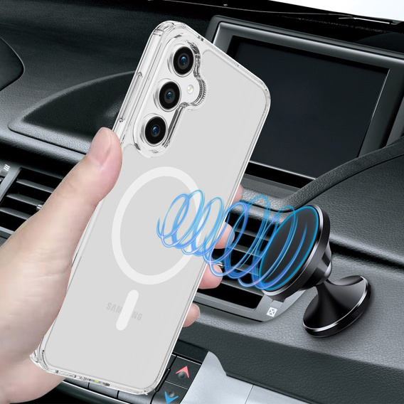 Чехол для Samsung Galaxy S23 FE, для MagSafe, Hybrid Case, прозрачный