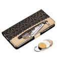 Чохол-кришка для Samsung Galaxy A35 5G, Wallet Pocket Zipper Lace, чорний
