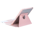 Чехол клавиатура для iPad 11" 2025 A16 (11 gen.) / iPad 10.9" 2022 (10 gen.), Rotary 360° Leather, розовый rose gold