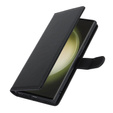 Чехол с откидной крышкой для Samsung Galaxy S23 Ultra, бумажник, для MagSafe, чёрный