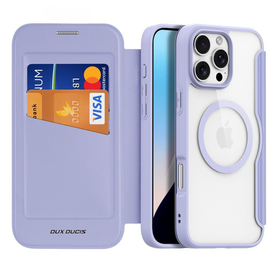Чехол Dux Ducis до iPhone 16 Pro Max, Skin X Pro, MagSafe, фиолетовый