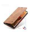 Чехол CASEME для Huawei P30 Pro, Leather Wallet Case, коричневый