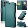 Чохол для Motorola Edge 60 / 60 Fusion, ERBORD Glossy Litchi, гаманець з клапаном, зелений