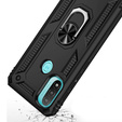 Броньований Чoхол до Motorola Moto E20/E30/E40, Nox Case Ring, чорний