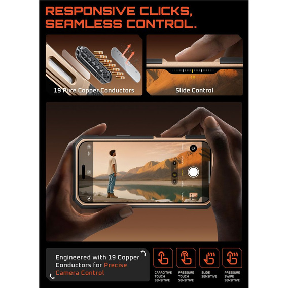 Чехол Supcase для iPhone 17 Pro Max, Unicorn Beetle Grip Mag, Desert Gold
