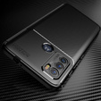 Чехол до Motorola Moto G60, Carbon Gel, чёрный
