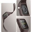 Ремень + чехол Suritch для Apple Watch 4/5/6/7/8/SE 44/45mm, коричневый