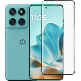 3D загартоване скло для Motorola Edge 60 / 60 Fusion, чорна рамка