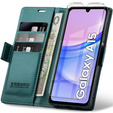 Чехол для Samsung Galaxy A15 4G / 5G, ERBORD Glossy Litchi, флип-кошелек + закаленное стекло 9H