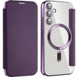 Чохол-книжка для Samsung Galaxy S23 FE, RFID Wallet MagSafe CamShield, фіолетовий