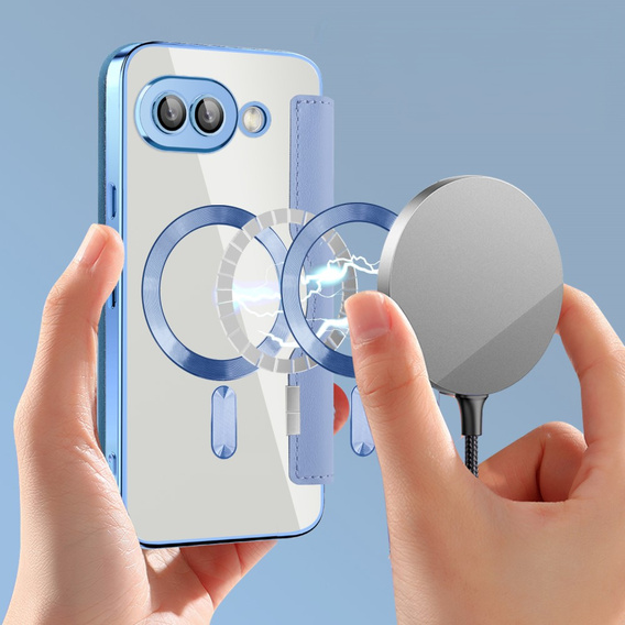 Откидной чехол для Google Pixel 9A, RFID Wallet MagSafe CamShield, синий
