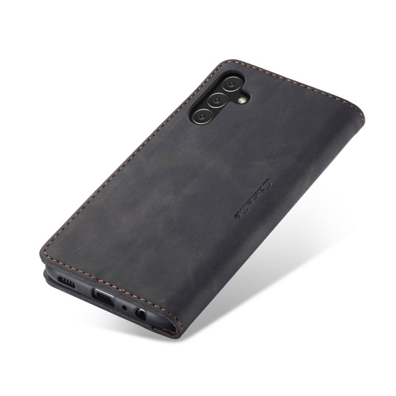 Чехол CASEME для Samsung Galaxy A04S / A13 5G, Leather Wallet Case, чёрный