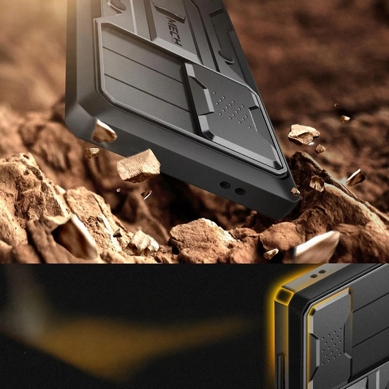 Чехол для Samsung Galaxy S24 Ultra, Tongate MECH Series Clip, чёрный