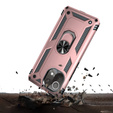 Бронированный Чехол до Xiaomi Mi 11 Lite / Mi 11 Lite 5G / 11 Lite 5G NE, Nox Case Ring, розовый rose gold