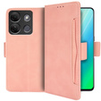 Футляр з клапаном для Infinix Smart 7 HD 4G, Card Slot, рожевий