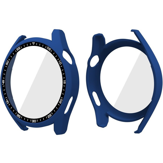 2в1 чохол та захисне скло для годинника Huawei Watch GT 3 46mm, темно-синій