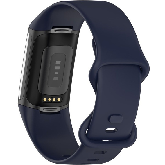Резиновый браслет Softband для  Fitbit Charge 5 - Dark Blue