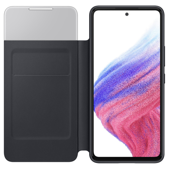 Оригинальный чехол Samsung для Galaxy A53 5G, S View Wallet Cover, чёрный