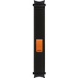 Нейлоновый ремешок до Samsung Galaxy Watch 4/5 40/42/44/46/45mm Pro, Black / Orange