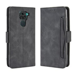 Откидной чехол для Xiaomi Redmi Note 9, Card Slot, чёрный
