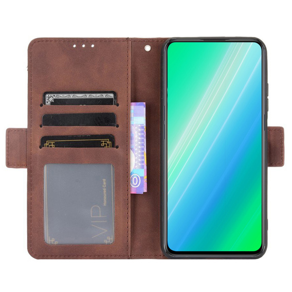 Футляр з клапаном для Xiaomi 13 Lite, Card Slot, коричневий