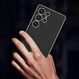 Чoхол до Samsung Galaxy S25 Ultra, GKK Leather, carbon чорний