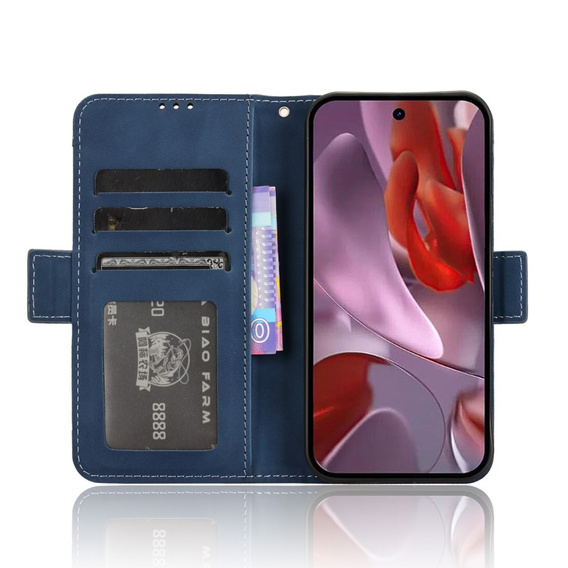 Футляр з клапаном для Google Pixel 9A, Card Slot, темно-синій