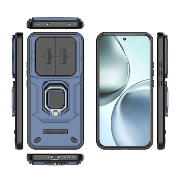 Чехол NOX Camera Slide Realme 14 Pro+ 5G, CamShield Slide, синий