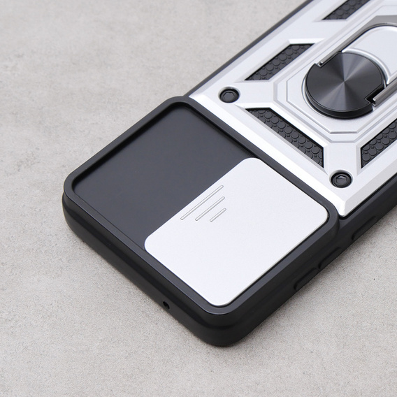 Чохол NOX Camera Slide Motorola Moto G84 5G, CamShield Slide, срібло
