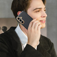 Кожаный чехол для Samsung Galaxy S25, leather hybrid, чёрный